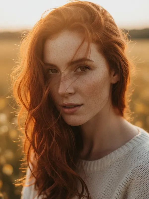 Photo to video AI free input — original golden-hour portrait photo